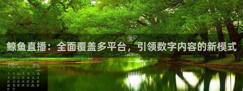 蜘蛛直播体育nba直播在线：鲸鱼直播：全面覆盖多平台，引领数字内容的新模式